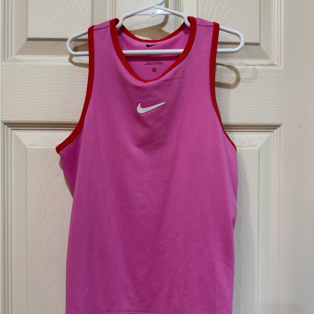 Nike Pink and Red Tank Top